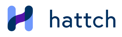 Logo featuring a stylised H in shades of blue and purple, followed by the word hattch in a dark blue font. Hattch is a business for sale directory.